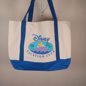 Disney Vacation Club Exclusive DVC Medium Canvas Tote Bag Top Handle